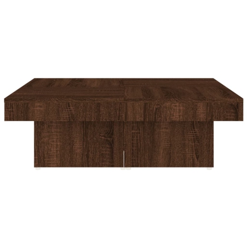 vidaXL Coffee Table Brown Oak 90x90x28 cm Engineered Wood