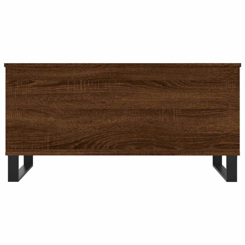Table à café VidaXL Chêne brun 90x44,5 en bois d'ingénierie 45&nbsp;cm