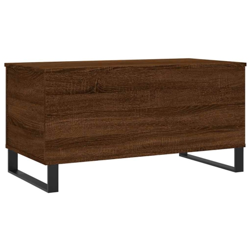 Table à café VidaXL Chêne brun 90x44,5 en bois d'ingénierie 45&nbsp;cm