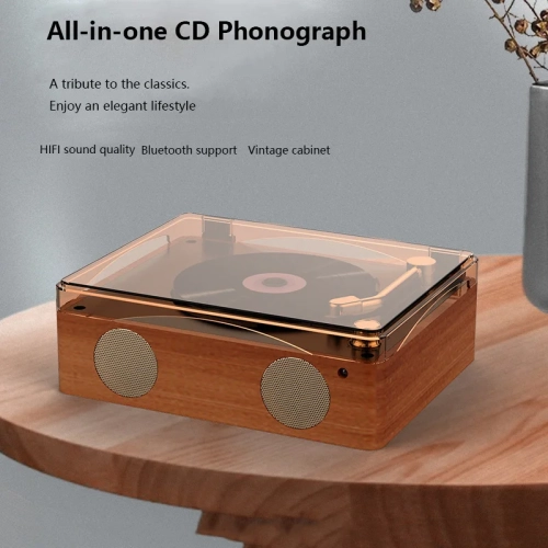 Portable CD Music Player Bluetooth 5.0, Built-in Speaker HIFI Portable Music Player, Built-in Speaker High-capacity Battery Infrared Remote Control
