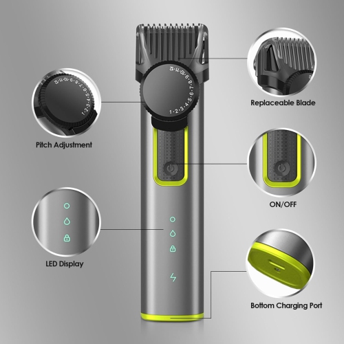 Beard shaver for Men Adjustable Hair Clippers Electric Cordless Kit Waterproof Professional Barbers Set Mens Mustache Trimmers