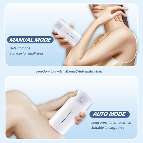 Laser Hair Removal for Women Men,IPL Hair Removal Device for Home Use with 5 Levels,Mini Painless Hair Remover Home Use for Body & Face-White