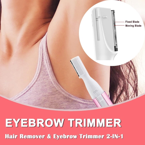 1PCS Electric Eyebrow Trimmer,Women Precision Face Razors,Facial Hair Removal Epilator for Women,Personal Hair Trimmer Mini Shaver for Face Fuzz Lip