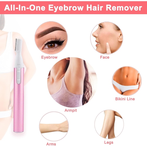 1PCS Electric Eyebrow Trimmer,Women Precision Face Razors,Facial Hair Removal Epilator for Women,Personal Hair Trimmer Mini Shaver for Face Fuzz Lip