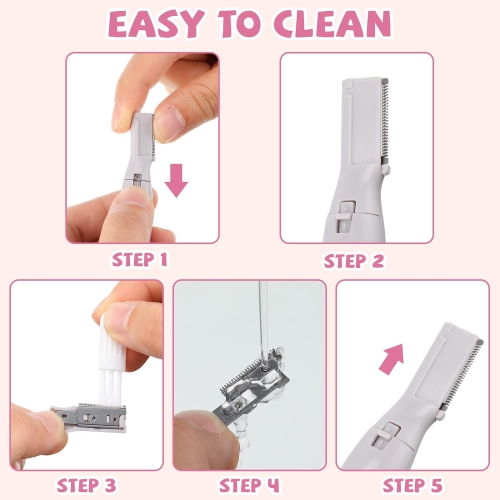 1PCS Electric Eyebrow Trimmer,Women Precision Face Razors,Facial Hair Removal Epilator for Women,Personal Hair Trimmer Mini Shaver for Face Fuzz Lip