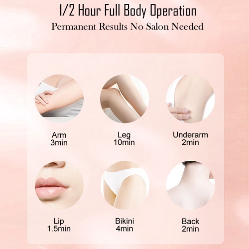 Hair Removal With Laser , Wireless Laser Hair Removal Rechargeable 4 in1 Cooling Painless Bikinis Trimmer IPL Epilator