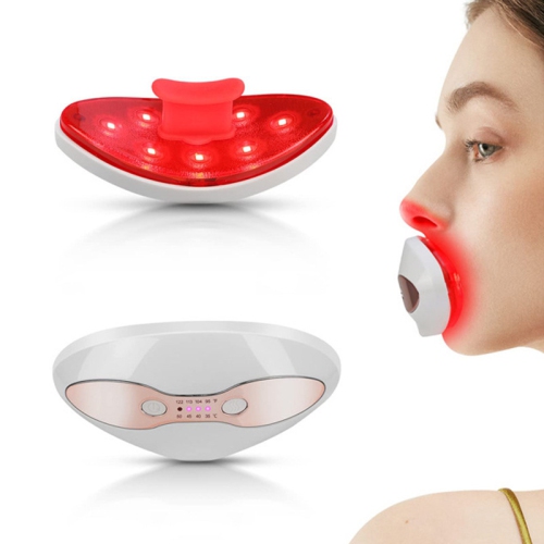 Lip Plumper Device Red Light Therapy,2 in 1 Lip & Eye Care Tool with Heated for Anti-Aging,Smooth Lip Wrinkles,Lip Plumper Device & Reduce Dark