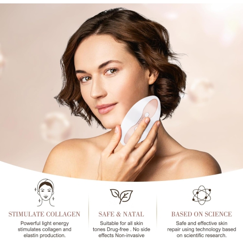 Lip Plumper Device Red Light Therapy,2 in 1 Lip & Eye Care Tool with Heated for Anti-Aging,Smooth Lip Wrinkles,Lip Plumper Device & Reduce Dark