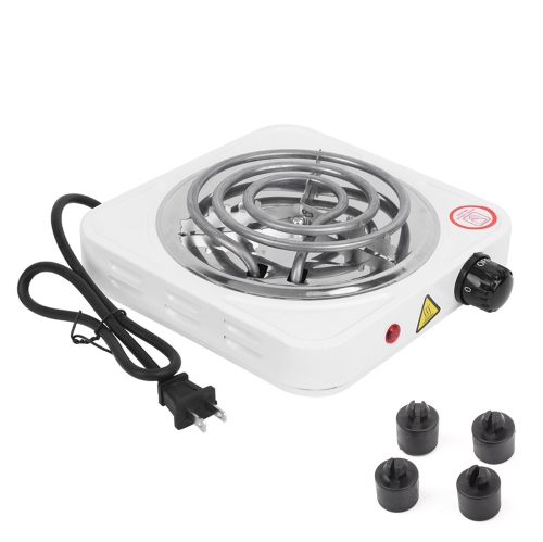 Réchaud électrique portatif à tube simple en acier inoxydable de 1000&nbsp;W