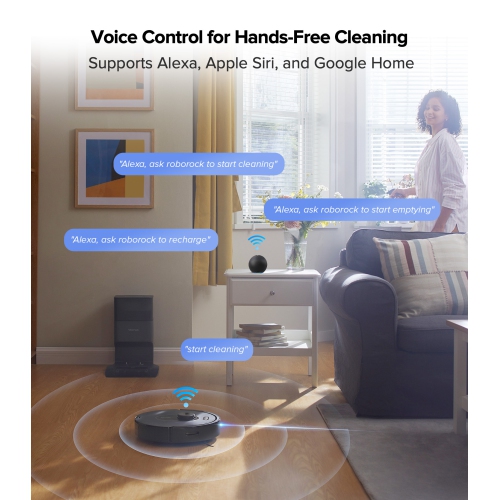 Refurbished - Roborock Q5 Max+ Certified Refurbished Robot Vacuum with Self-Empty Dock, Upgraded from Q5+, 5500 Pa Suction, DuoRoller Brush,