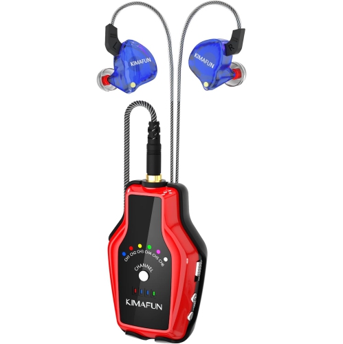 Image 1 of 7.. One Receiver, Need Transmitter to Work, KIMAFUN 2.4G Wireless in Ear Monitor System Wireless IEM System Rechargeable Beltpack Receiver