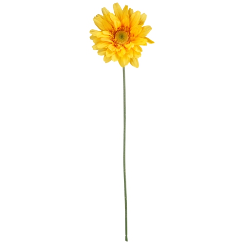 Artificial Gerbera Daisy Floral Stem Spray - 27" - Yellow