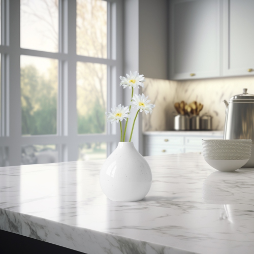 Gerbera Daisy Artificial Floral Stem Spray - 21" - White