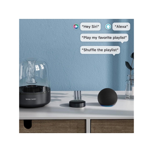 WiiM MINI AirPlay 2 Receiver Chromecast Hi-Res Audio WiFi Multiroom Streamer, Works with Alexa, Siri, Google