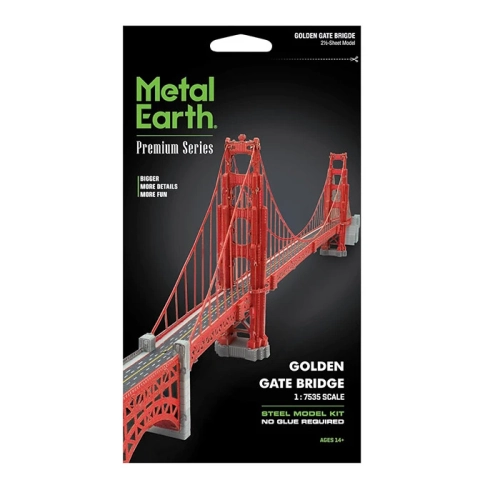Metal Earth Premium Series Golden Gate Bridge 3D Metal Model Kit