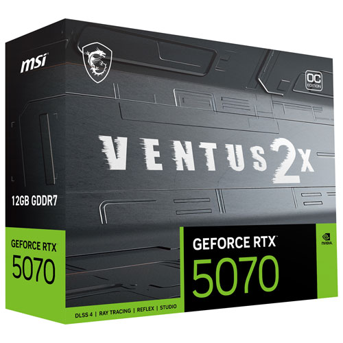 MSI GeForce RTX 5070 Ventus 2X OC 12GB GDDR7 Video Card