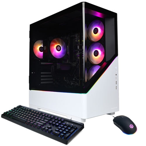 CyberPowerPC Gamer Master Gaming PC - White (AMD Ryzen 7 8700F/16GB RAM/1TB SSD/AMD Radeon RX 7600) - Eng