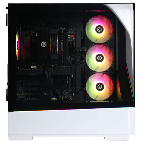 Ordinateur de jeu Gamer Master de CyberPowerPC - Blanc (Ryzen 7 9700X d'AMD/RAM 16 Go/SSD 2 To/RTX 5060Ti) - Anglais