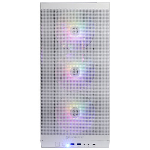 Ordinateur de jeu Gamer Supreme CyberPowerPC - Blanc (Ryzen 9 9900X AMD/RAM 32 Go/SSD 2 To/GeForce RTX 5080) - Anglais