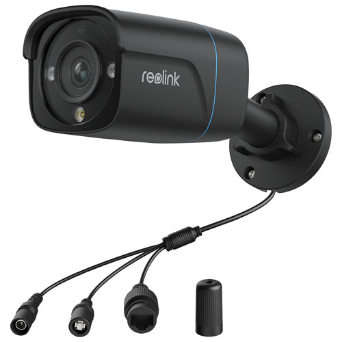 Reolink Wired 8-CH 2TB NVR Security System with 4 4K UHD Bullet Cameras - Black