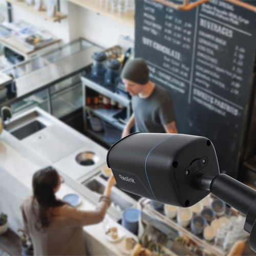 Reolink P330 Wired Indoor/Outdoor 4K UHD Add-On Security Camera - Black - 2 Pack