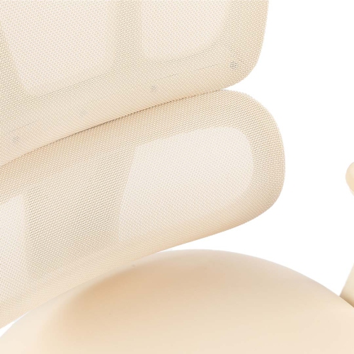 MotionGrey - Mellow Ergonomic Office Chair-Comfy High Mesh Back Support with Adjustable Armrests-Beige Desk Computer Chairs Perfect for Home Gaming