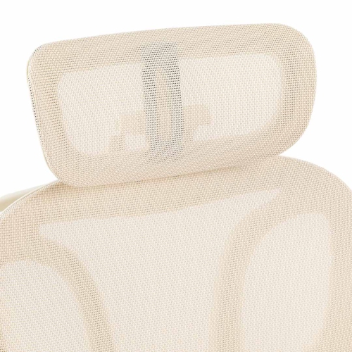 MotionGrey - Mellow Ergonomic Office Chair-Comfy High Mesh Back Support with Adjustable Armrests-Beige Desk Computer Chairs Perfect for Home Gaming