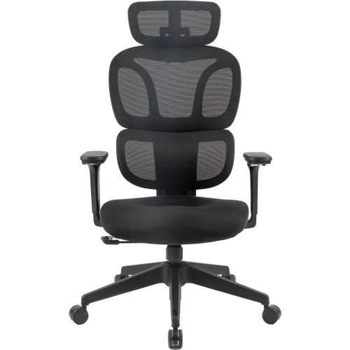 MotionGrey - Mellow Ergonomic Office Chair-Comfy High Mesh Back Support with Adjustable Armrests-Black Desk Computer Chairs Perfect for Home Gaming