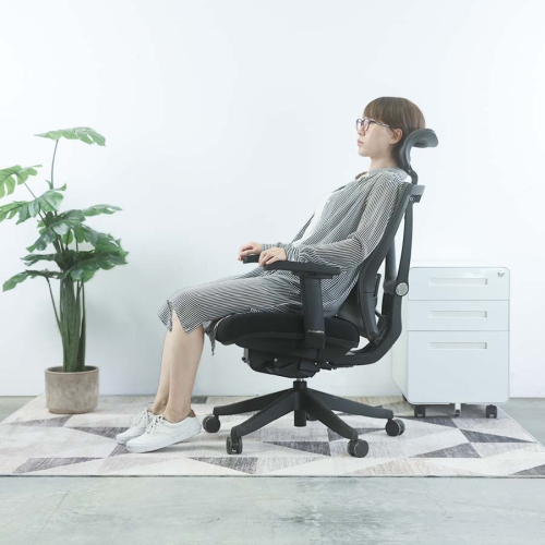 MotionGrey CloudMesh Ergonomic Office Chair-Comfy High Mesh Back Support with Adjustable Armrests -White Desk Computer Chairs Perfect for Home Gaming