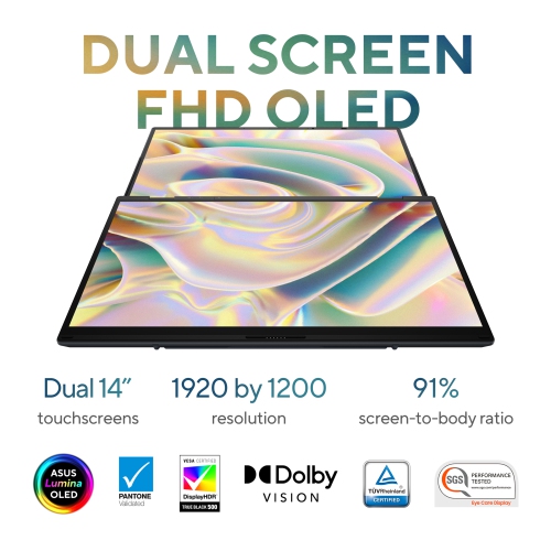ASUS Zenbook Duo AI Ready Dual Touchscreen Laptop