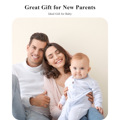 WUUK 2K Video Baby Monitor, 5.5'' Baby Monitor with 360 PTZ Color Display with 135° Wide Angle, Ultra-clear Night Vision, Baby Camera with App,