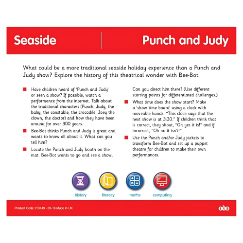 TTS Seaside Activity Tin Accessories for Bee-Bots & Blue-Bots Robotics