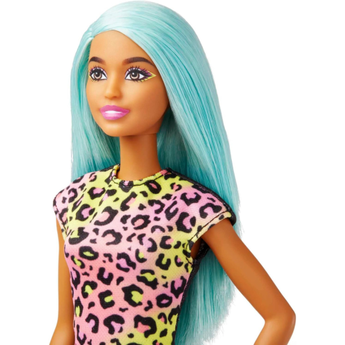 Poupée mode et accessoires Barbie Careers, maquilleuse avec cheveux sarcelle et pièces artistiques incluant une palette et un pinceau