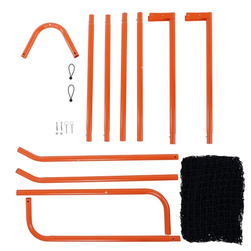 VEVOR 6' x 6' Lacrosse Goal, Lacrosse Net, Folding Portable Backyard Lacrosse Training Equipment, Steel Frame Training Net, Perfect for Youth Adult,