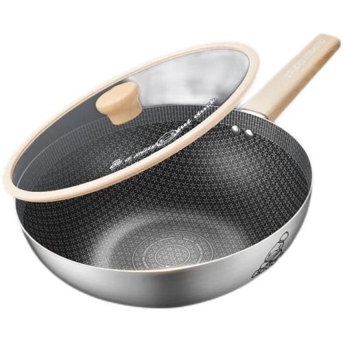 Cooker King 316L Stainless Steel Honeycomb Wok – Durable, Non-Stick, Even Heat