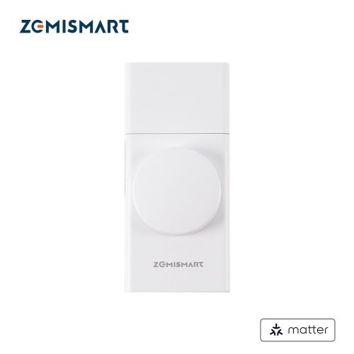 Zemismart Matter over Thread Smart Built-in Battery Blind Driver Retrofit Motor - White