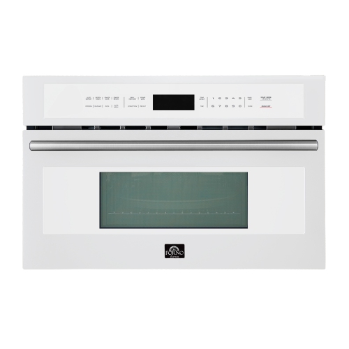 Forno Oliena Espresso White 30 Inch Built-In Microwave Convection Oven, 1.6 cu.ft., 1000W/1750W