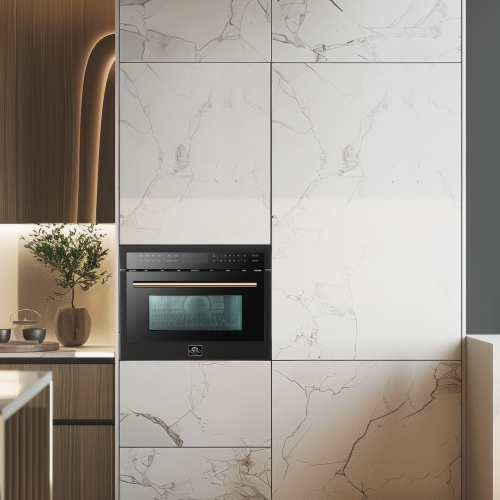 Forno Oliena – Four compact de 24&nbsp;po et 1750 W, espresso, four à micro-ondes de 1000 W, 1,6 pi3 pi