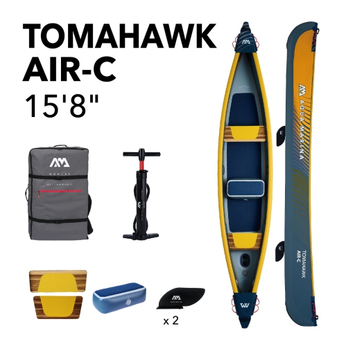 Canot de vitesse Tomahawk 2/3-person de 15 pi 8&nbsp;po d'Aqua Marina