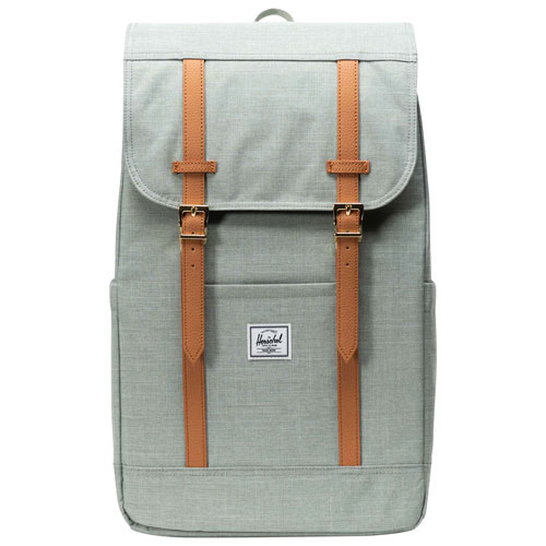 Sac à dos Retreat de Herschel Supply Co. pour portable de 15 po/16 po - Gris vert hachuré