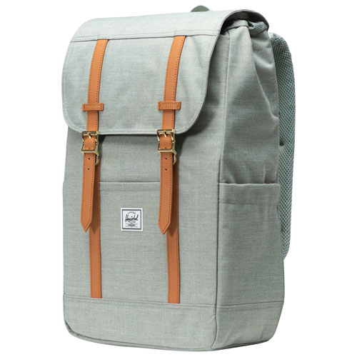 Sac à dos Retreat de Herschel Supply Co. pour portable de 15 po/16 po - Gris vert hachuré