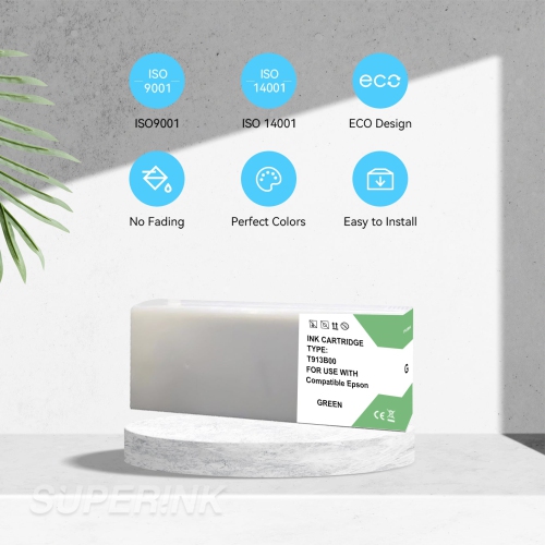 Compatible avec la cartouche d'encre verte T913B00 d'Epson de Superink