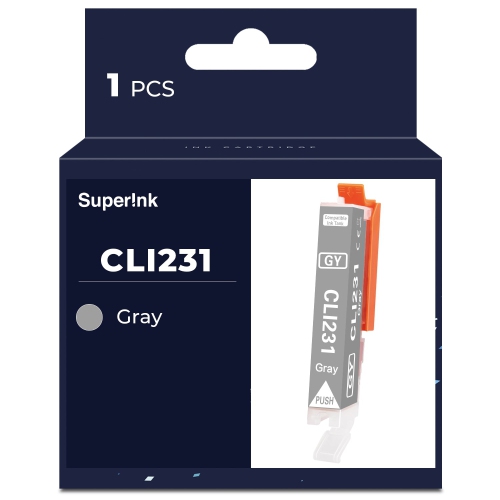 Compatible Canon CLI-231 Grey Ink Cartridge By Superink