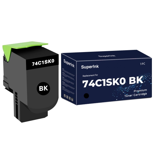 Compatible Lexmark 74C1SK0 Black Toner Cartridge By Superink