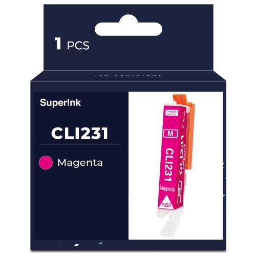 SUPERINK  Compatible Canon Cli-231 Ink Cartridge By In Magenta