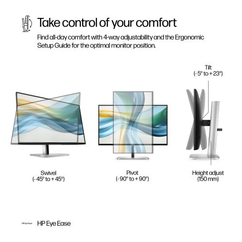 HP Series 5 Pro 524pu 23.8" FHD 100Hz 5ms GTG LCD Monitor - - Jet Black