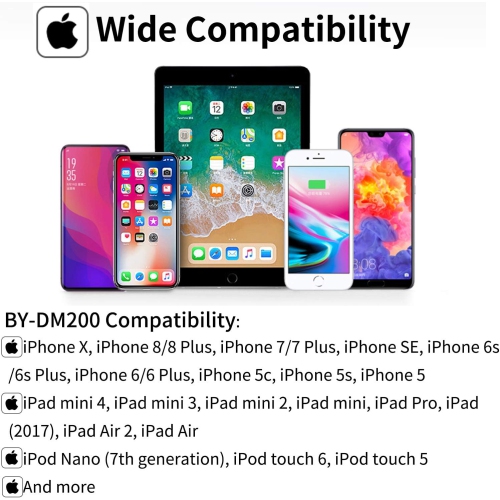 BOYA BY-DM200 Digital Stereo Cardioid Condenser Microphone Certified Superb Sound for iOS