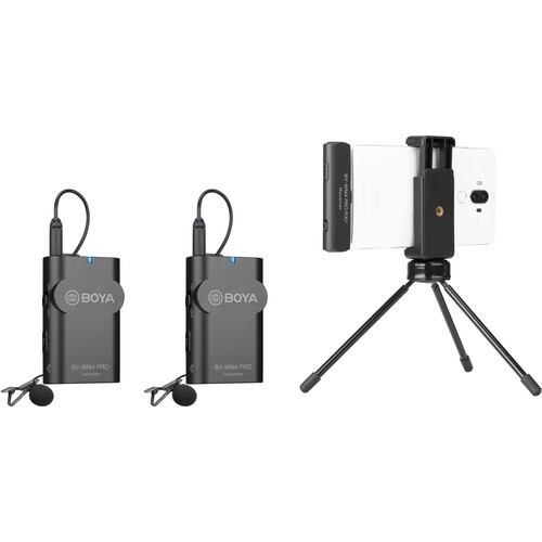 BOYA BY-WM4 PRO-K6 Two-Person Digital Wireless Omni Lavalier Microphone System for USB-C Devices