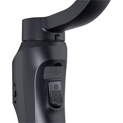 Zero-X Smartphone 3-Axis Gimbal Stabilizer with Power Bank - Black