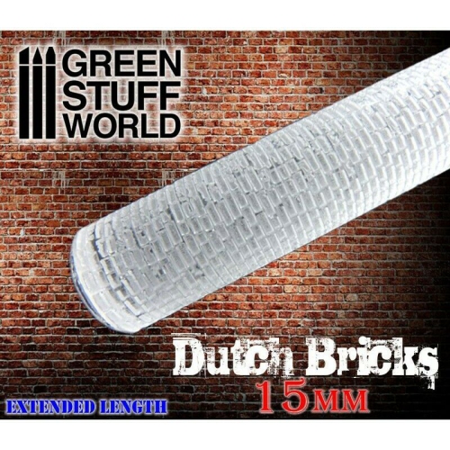 GREEN STUFF WORLD  Stuff World Rolling Pin Dutch Bricks 15MM New